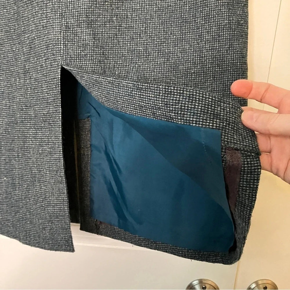 Vintage Jazzie Wool Blend Lined Pencil Skirt Union Tag Made  in Canada - Picture 9 of 9